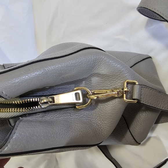 Furla Gray Leather Tote Bag - Picture 6 of 13